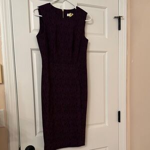 Calvin Klein Deep Purple Midi Dress